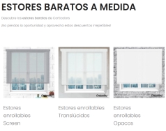 ¿Dónde encontrar estores baratos?