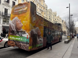 La Diputación de Palencia refuerza en Madrid su campaña turística en el intercambiador de plaza Castilla y el Big Bus Turístico coincidiendo con FITUR