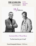 El escritor Lorenzo Silva y el detective Óscar Rosa despiden la primera edición de ‘Diálogos a pie de página’