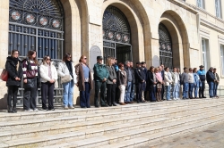 Palencia guarda un minuto de silencio por las víctimas de la violencia machista de Miranda de Ebro