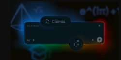 Canvas en IA mode de google