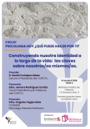 El COPCYL celebra el 14 de abril en Palencia la charla ‘Construyendo nuestra identidad a lo largo de la vida: las claves sobre nosotros mismos’