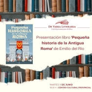 Emilio del Río invita a descubrir la antigua Roma en una nueva cita del ciclo ‘De Varia Literaria’ de la Diputación de Palencia
