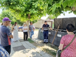 Magaz de Pisuerga muestra su modelo de éxito en la gestión sostenible de biorresiduos durante una visita técnica de la Diputación de Palencia