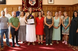 El Ayuntamiento de Palencia rinde homenaje a la jugadora de baloncesto, Amelia Alonso, tras ser proclamada subcampeona del mundo Sub17
