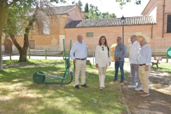 La Diputación de Palencia contribuye en la mejora de la red del agua local y en la urbanización de los entornos de la iglesia de Abarca de Campos