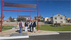 La Diputación colabora en la urbanización de la plaza de la Constitución y la mejora de las calles en Herrera de Pisuerga