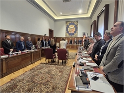 El pleno de la Diputación guarda un minuto de silencio en recuerdo a las víctimas del accidente ferroviario de Toledo en una sesión que renueva el con