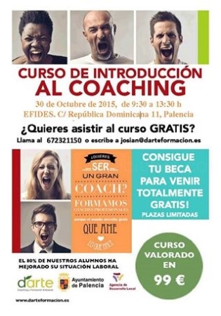 El Ayuntamiento de Palencia y D´arte Formación organizan el II Taller de Coaching el próximo 30 de octubre