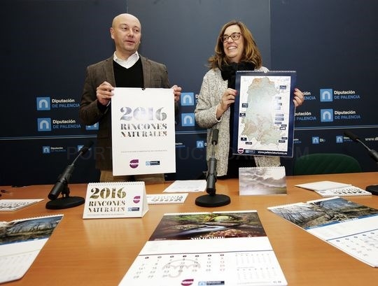 La Diputación presenta su Calendario para 2016 ilustrado con algunos de los parajes naturales más espectaculares de la provincia de Palencia.