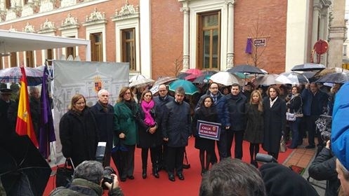 La figura de José María Hernández quedará ligada para siempre a la capital palentina desde hoy gracias a la calle que lleva su nombre