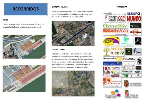 El II Duatlón Cross Ciudad de Palencia se disputará el próximo 12 de marzo en los entornos del Canal de Castilla y Monte el Viejo