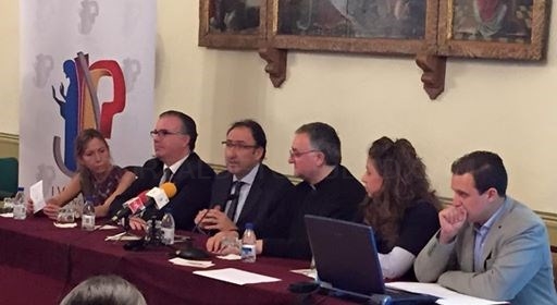 El Alcalde de Palencia, Alfonso Polanco, en la presentación del IV Encuentro de Jóvenes Cofrades