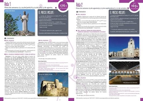 El programa turístico 'Tiempo de Palencia' renueva y amplía su oferta de cara al período estival
