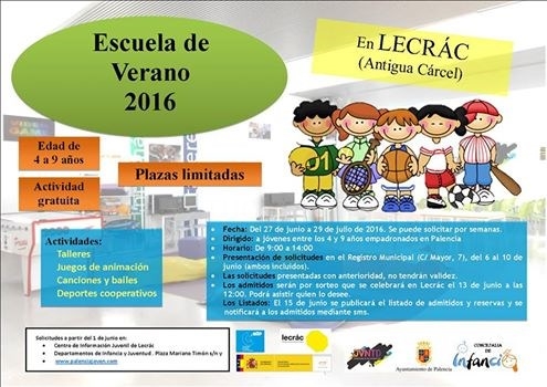 Abierto el plazo de inscripción para la Escuela de Verano en el Centro Cultural Lecrác