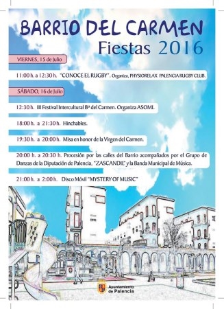 El programa de Fiestas del Barrio del Carmen cuenta con una amplia participación