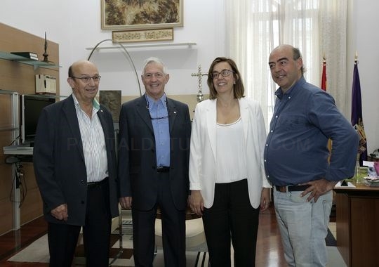 La Presidenta de la Diputación recibe en visita institucional al nuevo Presidente del club Rotary de Palencia