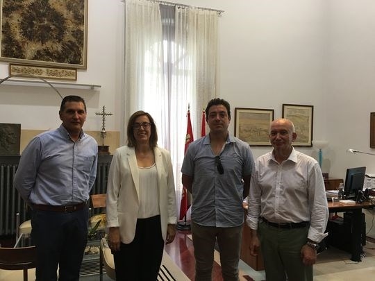 La Diputación estudia ayudar a Fuente Andrino en la reparación de la rotura de una tubería que está provocando pérdidas importantes de agua