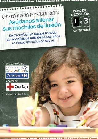 Carrefour y Cruz Roja ponen en marcha la VIII edición de la campaña Vuelta al Cole Solidaria en Palencia