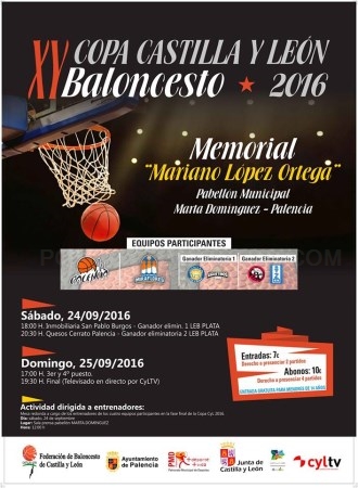 Los cuatro mejores equipos de baloncesto de Castilla y León se darán cita en la XV Copa de Baloncesto durante este fin de semana