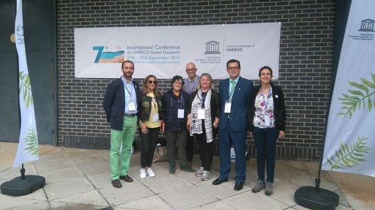 Las Diputaciones de Palencia y Burgos defienden en Torquay (Reino Unido) la candidatura de Las Loras a Geoparque Mundial de la Unesco