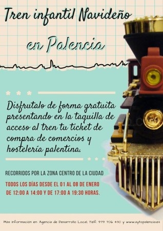 Palencia contará de nuevo con tren infantil navideño del 1 al 8 de enero