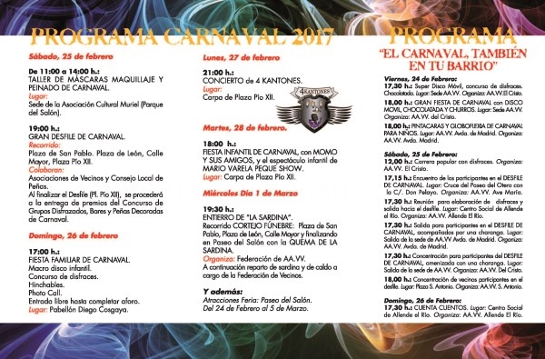 Palencia contará con un programa de Carnaval marcado por la participación que abarcará del 24 de febrero al 1 de marzo