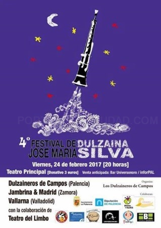El Teatro Principal acogerá música de Zamora, Valladolid y Palencia con motivo del IV Festival de Dulzaina 'José María Silva'