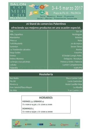 La ciudad afronta un fin de semana dedicado al comercio y hostelería locales gracias al I Salón del Comercio promovido por Palencia Abierta