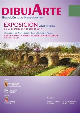Los alumnos de los cursos de Dibujo y Pintura de los Centros Sociales Municipales exponen en la Biblioteca Pública