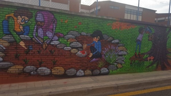 El diseño de Sergio Herrero se alzó con el primer premio del Concurso de Graffitis 2017