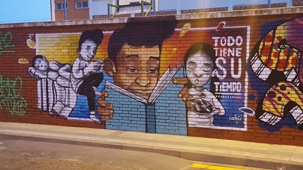 El diseño de Sergio Herrero se alzó con el primer premio del Concurso de Graffitis 2017