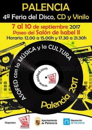 Ayuntamiento y ASOFED organizan la IV Feria del Disco, CD y Vinilo del 7 al 10 de septiembre en el Parque del Salón