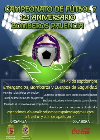 Torneo Fútbol 7 125 aniversario del Parque de Bomberos de Palencia