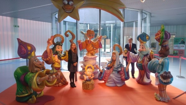 El Centro Cultural Lecrác acoge un original belén de ninots gracias a la colaboración de Ayuntamiento y Fundación Educa