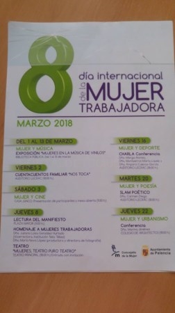 El Ayuntamiento ha previsto un completo y consensuado programa con motivo de la conmemoración del Día Internacional de la Mujer