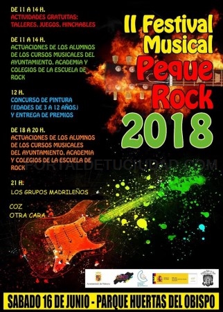 Las Huertas del Obispo acogerán el II Festival Musical Pequerock el sábado día 16 de junio