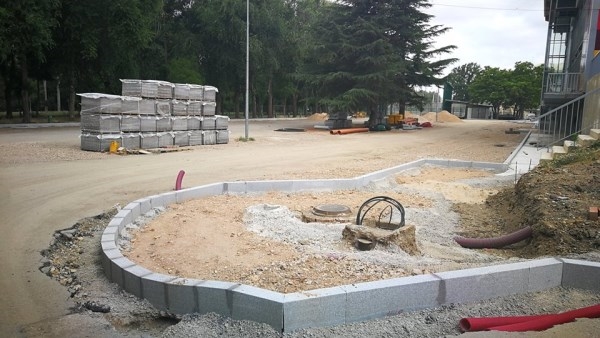 Las obras de ampliación del aparcamiento del Pabellón Municipal de los Deportes van a muy buen ritmo