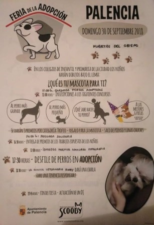 La empresa encargada de la gestión del Centro Municipal de Acogida de Animales organiza una Feria de Adopción para el próximo domingo día 30 de septie