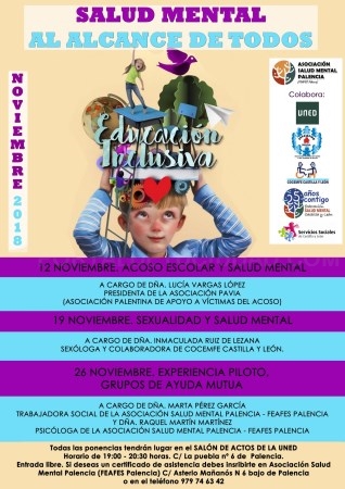 La Asociación Salud Mental Palencia organiza sus Jornadas anuales de Sensibilización para acercar los problemas de salud mental a la población