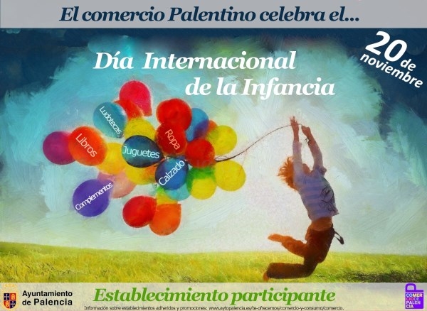 Ocho establecimientos palentinos se apuntan a celebrar el Día Universal del Niño con descuentos y promociones especiales a lo largo de toda la semana