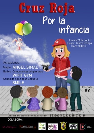 El próximo 27 de Junio la Cruz Roja en Palencia celebrará una gala benéfica por la Infancia en el Ortega.