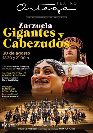 El Teatro Ortega ofrece una producción de estreno en Castilla y León. “Gigantes y Cabezudos” llegará a Palencia el 30 de Agosto.