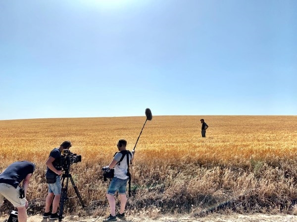 Una cadena de televisi´on holandesa rueda en Palencia para una serie de viajes de su canal