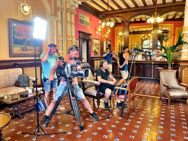 Una cadena de televisi´on holandesa rueda en Palencia para una serie de viajes de su canal