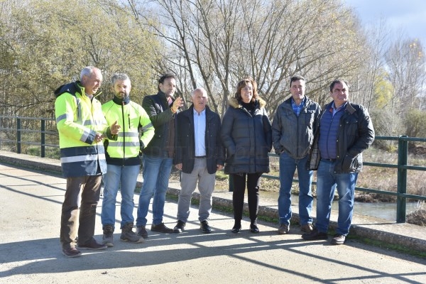 La Diputación de Palencia arregla el puente de Villanuño de Valdavia para volver a poner a disposición de los vecinos una infraestructura esencial