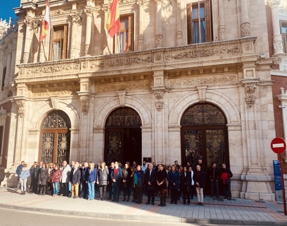 Minuto de silencio y declaración institucional de la Diputación de Palencia