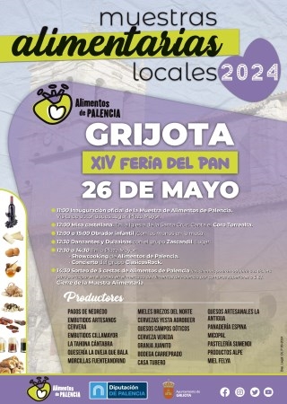 Grijota celebra este fin de semana la XIV Feria del Pan incluida en las Muestras Alimentarias Locales de la Diputación de Palencia