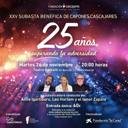 La Subasta de Capones de Cascajares celebra su XXV edición a beneficio de Nuevo Futuro y Casa Caridad Valencia