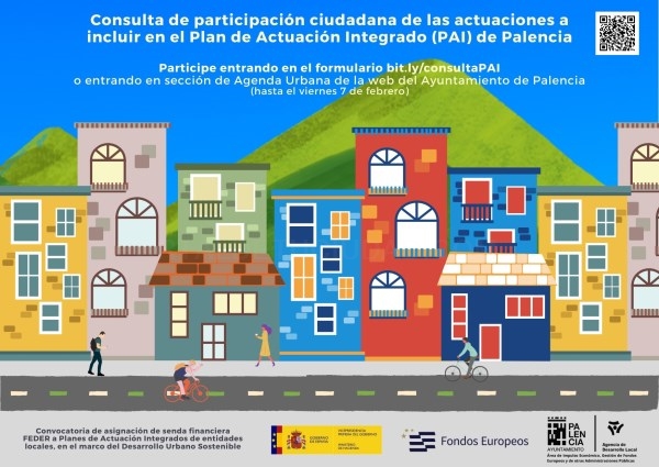 El Ayuntamiento de Palencia abre a través de una encuesta una consulta de participación ciudadana de las actuaciones a incluir en el Plan de Actuación